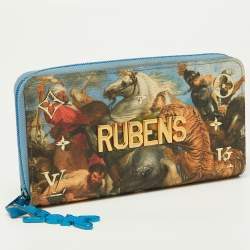 Louis Vuitton Multicolor Canvas Jeff Koons Rubens Zippy Wallet