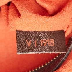 Pre Owned Louis Vuitton Damier Ebene Canvas and Leather Triana Bag