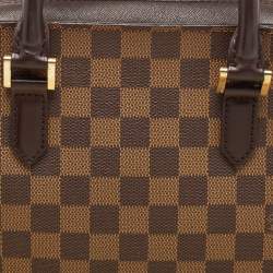 Pre Owned Louis Vuitton Damier Ebene Canvas and Leather Triana Bag