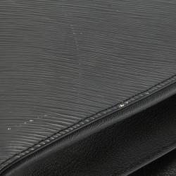 Pre Owned Louis Vuitton Black Epi Leather Twist Tote Bag