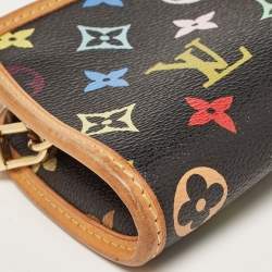 Pre Owned Louis Vuitton Black Monogram Multicolore Canvas Shirley Bag