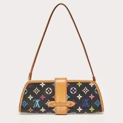 Pre Owned Louis Vuitton Black Monogram Multicolore Canvas Shirley Bag