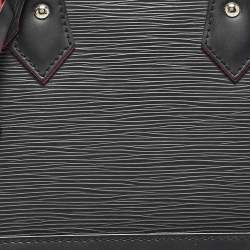 Pre Owned Louis Vuitton Black/Pink Epi Leather Alma BB Bag