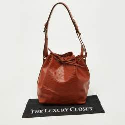 Pre Owned Louis Vuitton Kenyan Fawn Epi Leather Vintage Noé Bag