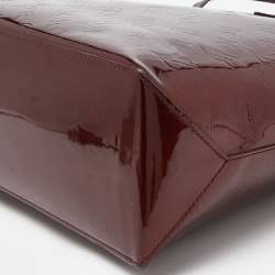 Pre Owned Louis Vuitton Amarante Monogram Vernis Wilshire MM Bag