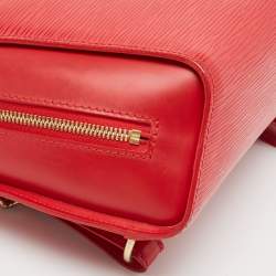 Pre Owned Louis Vuitton Red Epi Leather Mabillon Backpack