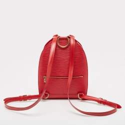 Pre Owned Louis Vuitton Red Epi Leather Mabillon Backpack