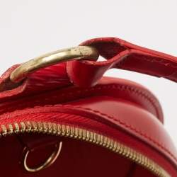 Pre Owned Louis Vuitton Red Epi Leather Mabillon Backpack
