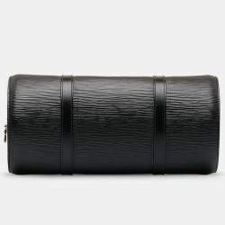 Louis Vuitton Black Leather Epi Soufflot Bag