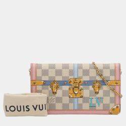 Louis Vuitton Multicolour Damier Azur Summer Trunks Pochette Weekend