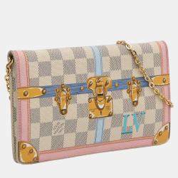 Louis Vuitton Multicolour Damier Azur Summer Trunks Pochette Weekend