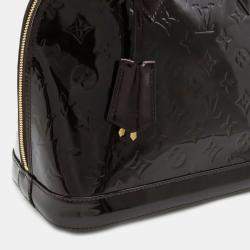 Louis Vuitton Black Monogram Vernis Leather Alma PM Satchel