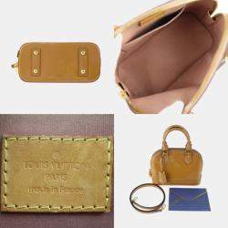 Louis Vuitton Beige Monogram Vernis Leather Alma BB Satchel