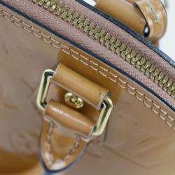 Louis Vuitton Beige Monogram Vernis Leather Alma BB Satchel
