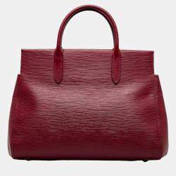 Louis Vuitton Red Epi Leather Marly MM Satchel