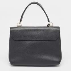 Louis Vuitton Black Leather Lockme II Bag