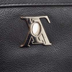 Louis Vuitton Black Leather Lockme II Bag