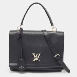 Louis Vuitton Black Leather Lockme II Bag