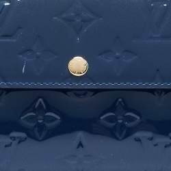 Louis Vuitton Grand Blue Monogram Vernis Sarah Wallet