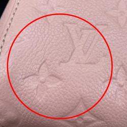 Louis Vuitton Rose Poudre Empreinte BB Leather Montaigne Satchel