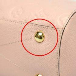Louis Vuitton Rose Poudre Empreinte BB Leather Montaigne Satchel