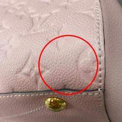 Louis Vuitton Rose Poudre Empreinte BB Leather Montaigne Satchel