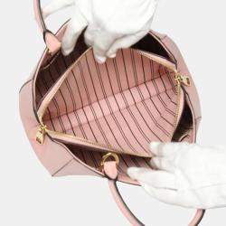 Louis Vuitton Rose Poudre Empreinte BB Leather Montaigne Satchel