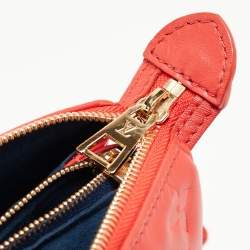 Louis Vuitton Wine Monogram Embossed Leather Coussin PM Bag