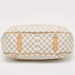 Pre Owned Louis Vuitton Damier Azur Canvas Galliera GM Bag