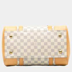 Louis Vuitton White Damier Azur Canvas Berkeley Top Handle Bag