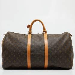 مملوكة مسبقًا Louis Vuitton Monogram Canvas Keepall 55 Bag