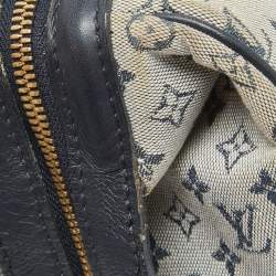 Pre Owned Louis Vuitton Navy Blue Monogram Mini Lin Josephine PM Bag