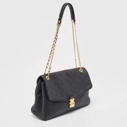 Pre Owned Louis Vuitton Black Monogram Empreinte Leather St Germain MM Bag