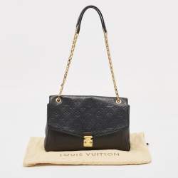 Pre Owned Louis Vuitton Black Monogram Empreinte Leather St Germain MM Bag