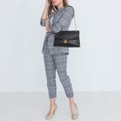Pre Owned Louis Vuitton Black Monogram Empreinte Leather St Germain MM Bag
