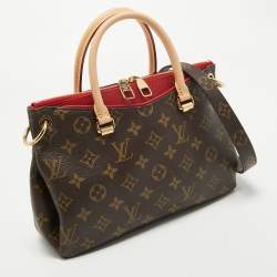 Pre Owned Louis Vuitton Cerise Monogram Canvas Pallas BB Bag
