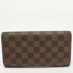 Louis Vuitton Damier Ebene Canvas Sarah Wallet