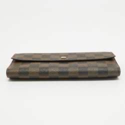 Louis Vuitton Damier Ebene Canvas Sarah Wallet