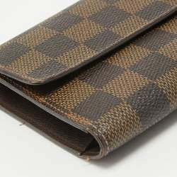 Louis Vuitton Damier Ebene Canvas Sarah Wallet