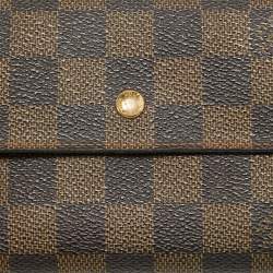 Louis Vuitton Damier Ebene Canvas Sarah Wallet