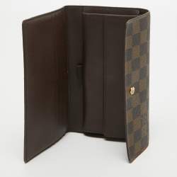 Louis Vuitton Damier Ebene Canvas Sarah Wallet
