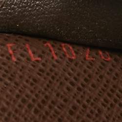 Louis Vuitton Damier Ebene Canvas Sarah Wallet