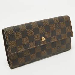 Louis Vuitton Damier Ebene Canvas Sarah Wallet