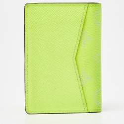 Pre Owned Louis Vuitton Neon Yellow Monogram Canvas Pocket Organizer