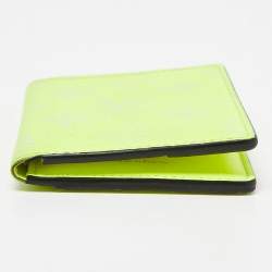 Pre Owned Louis Vuitton Neon Yellow Monogram Canvas Pocket Organizer