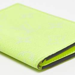 Pre Owned Louis Vuitton Neon Yellow Monogram Canvas Pocket Organizer