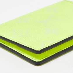 Pre Owned Louis Vuitton Neon Yellow Monogram Canvas Pocket Organizer