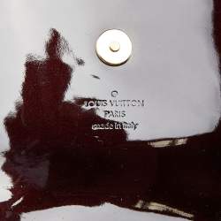 Pre Owned Louis Vuitton Amarante Patent Leather Sobe Clutch