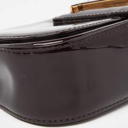 Pre Owned Louis Vuitton Amarante Patent Leather Sobe Clutch