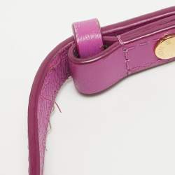 Pre Owned Louis Vuitton Orchid Monogram Embossed Puffy Leather Coussin BB Bag